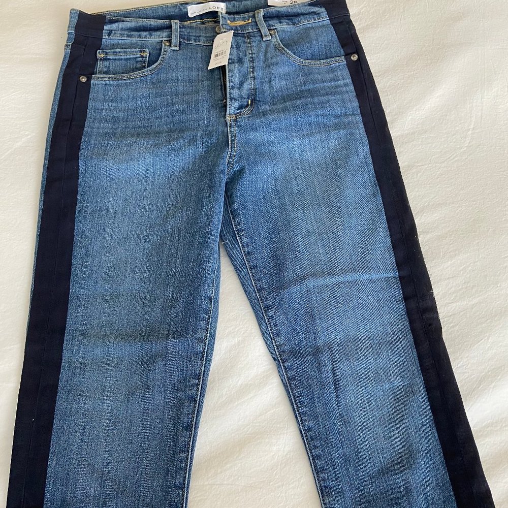 Cute LOFT Size 8 High waist skinny ankle jeans